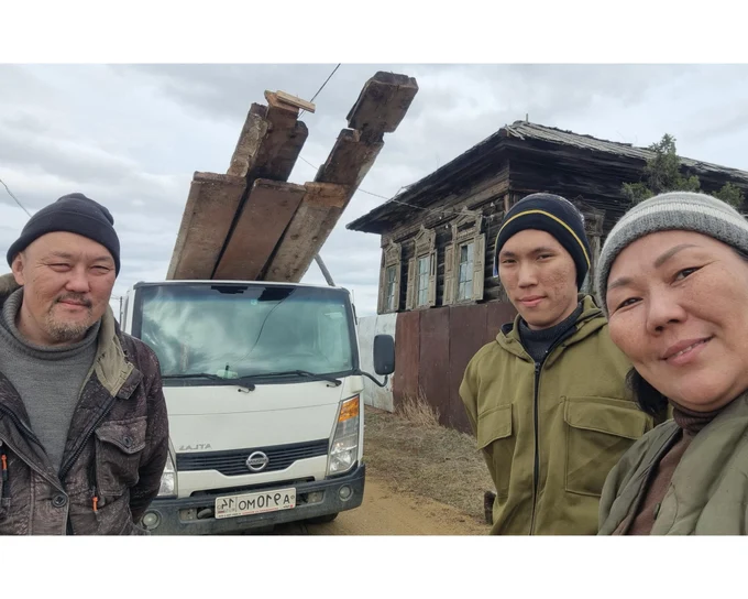 Повезло обрести старинный летний дом из карбасных досок.